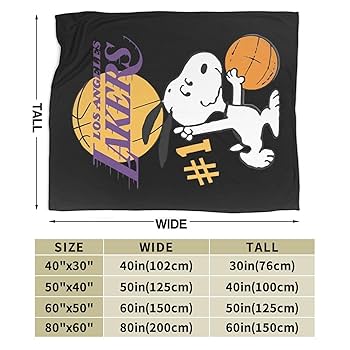 Amazon｜スヌーピー バスケットボール ブランケット 毛布